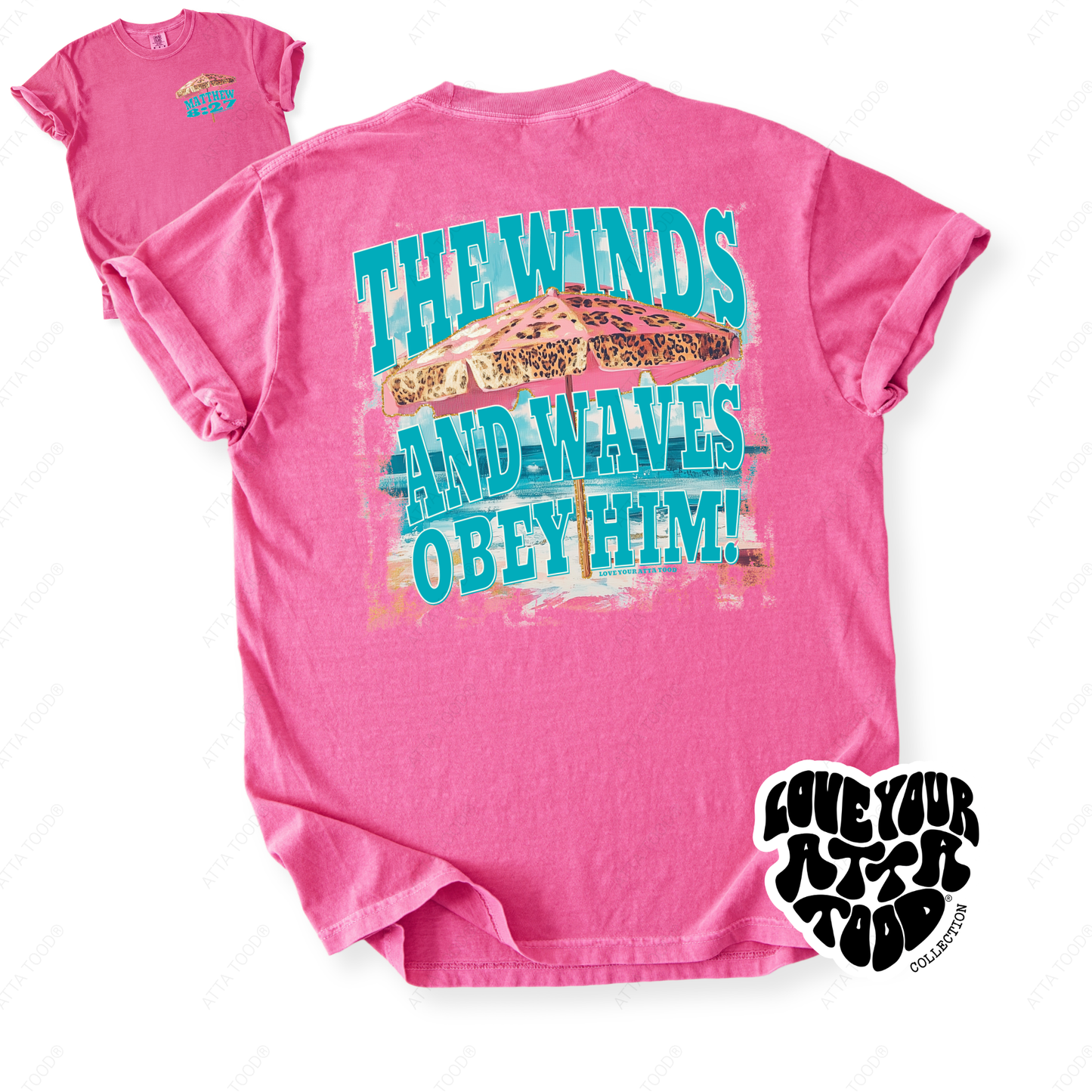 Matthew 8:27 The Winds and Waves Christian T-Shirt | ATTA TOOD®