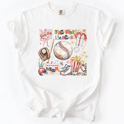 Tis the season baseball Comfort Colors® unisex graphic t-shirt