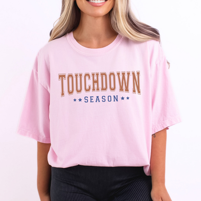 Touchdown season Comfort Colors® unisex football graphic t-shirt | ATTA TOOD®