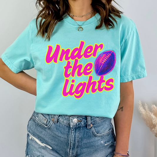 Neon Football Comfort Colors® unisex graphic t-shirt | ATTA TOOD®