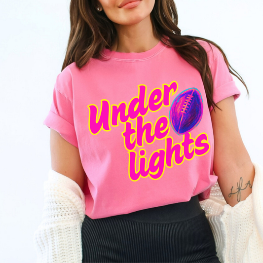 Neon Football Comfort Colors® unisex graphic t-shirt | ATTA TOOD®