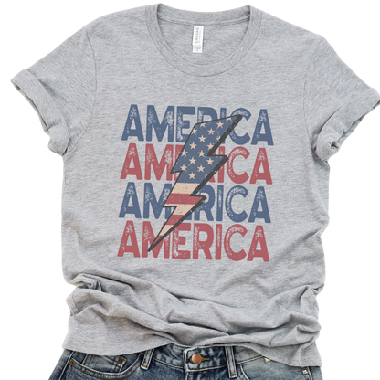 Vintage America unisex graphic t-shirt, Fourth of July Holiday