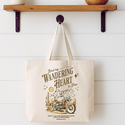 Wandering Heart Motorcycle Tote Bag | Faithbased | ATTA TOOD®