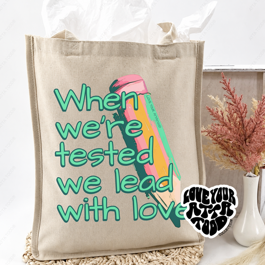 When We're Tested Faith Jumbo Tote Bag | ATTA TOOD®