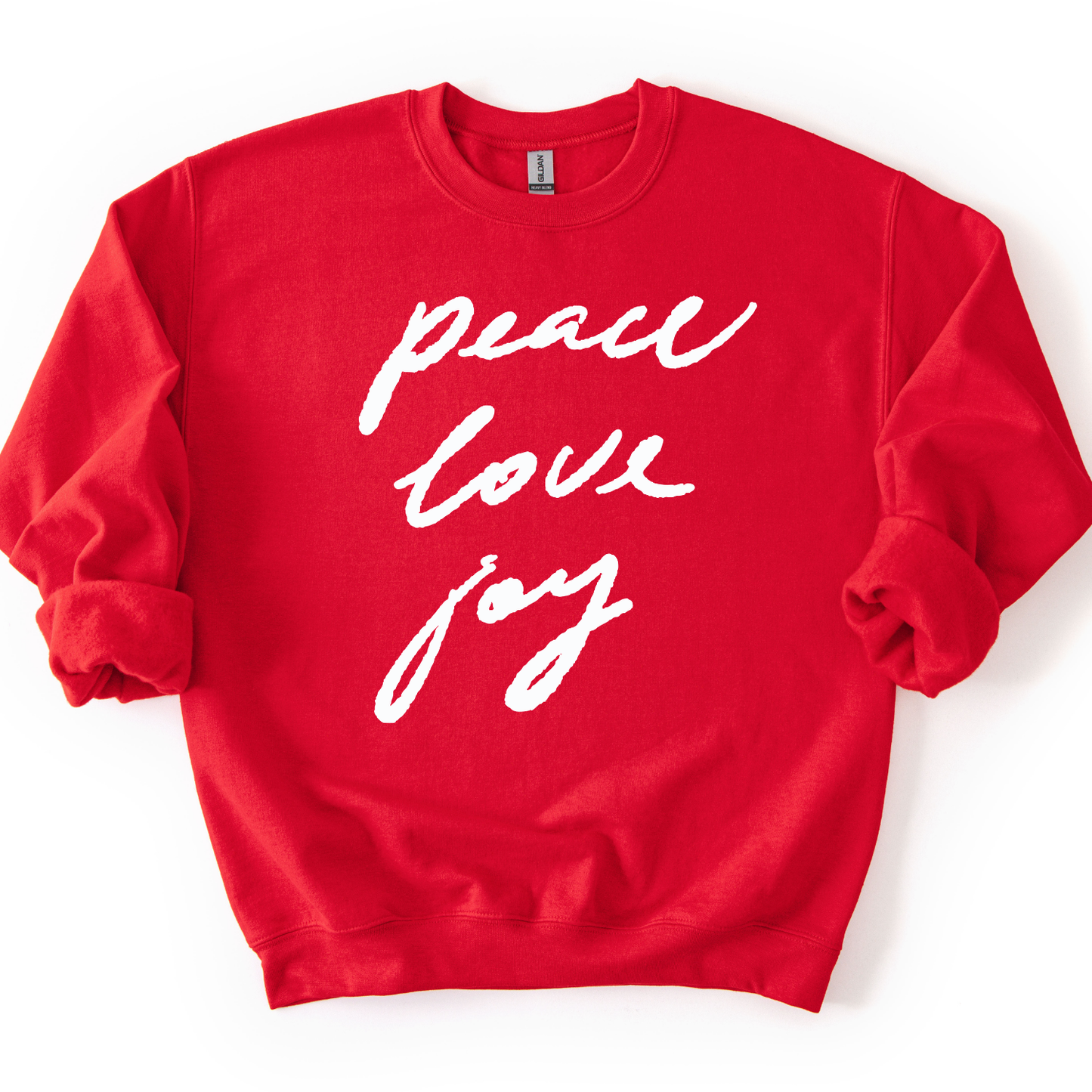 Peace Love Joy Christmas Holiday Graphic Sweatshirt