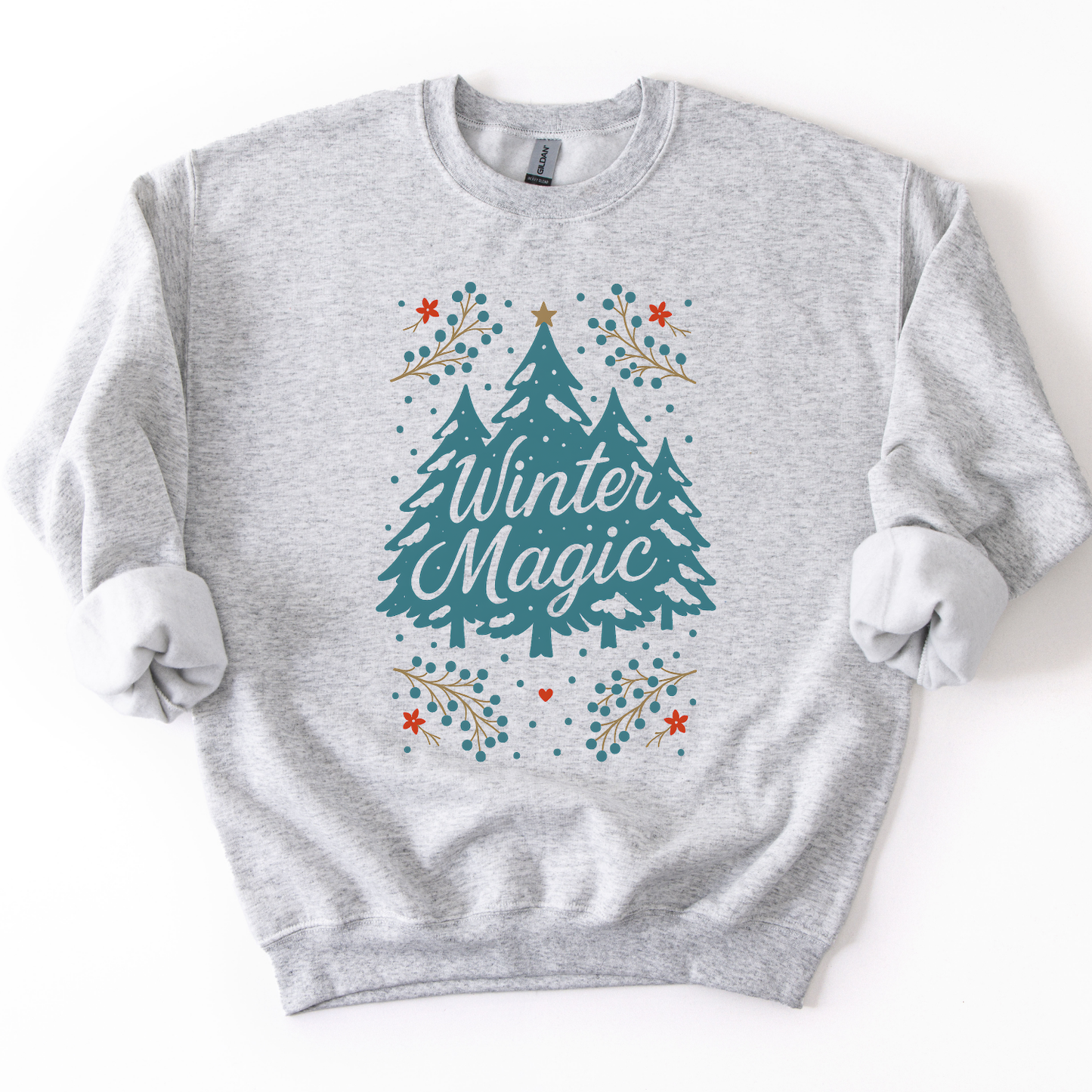 Winter Magic Christmas Tree Graphic Sweatshirt | Holiday