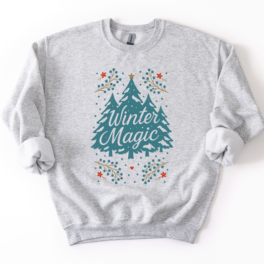 Winter Magic Christmas Tree Graphic Sweatshirt | Holiday