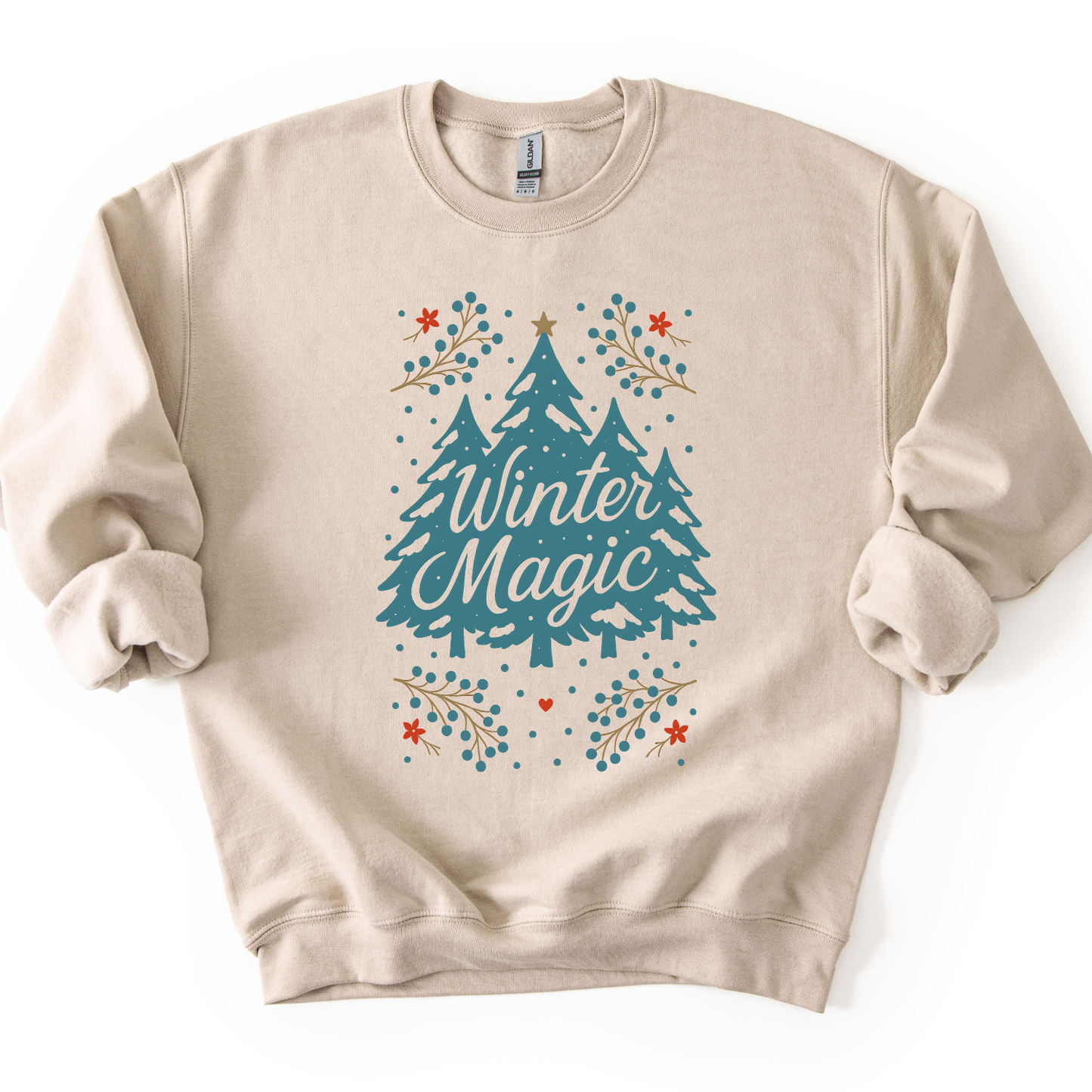 Winter Magic Christmas Tree Graphic Sweatshirt | Holiday