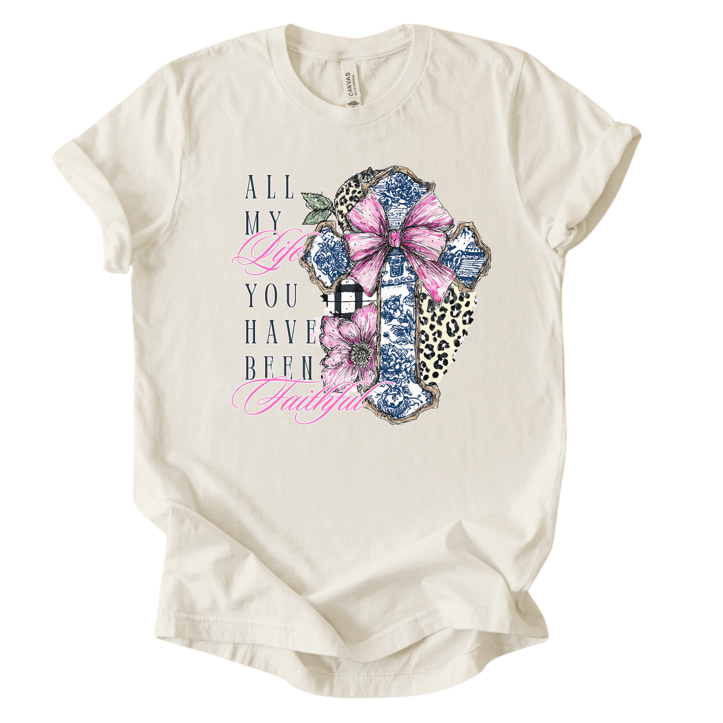Easter Christian Tee | Faith Cross Graphic | Spring 2026